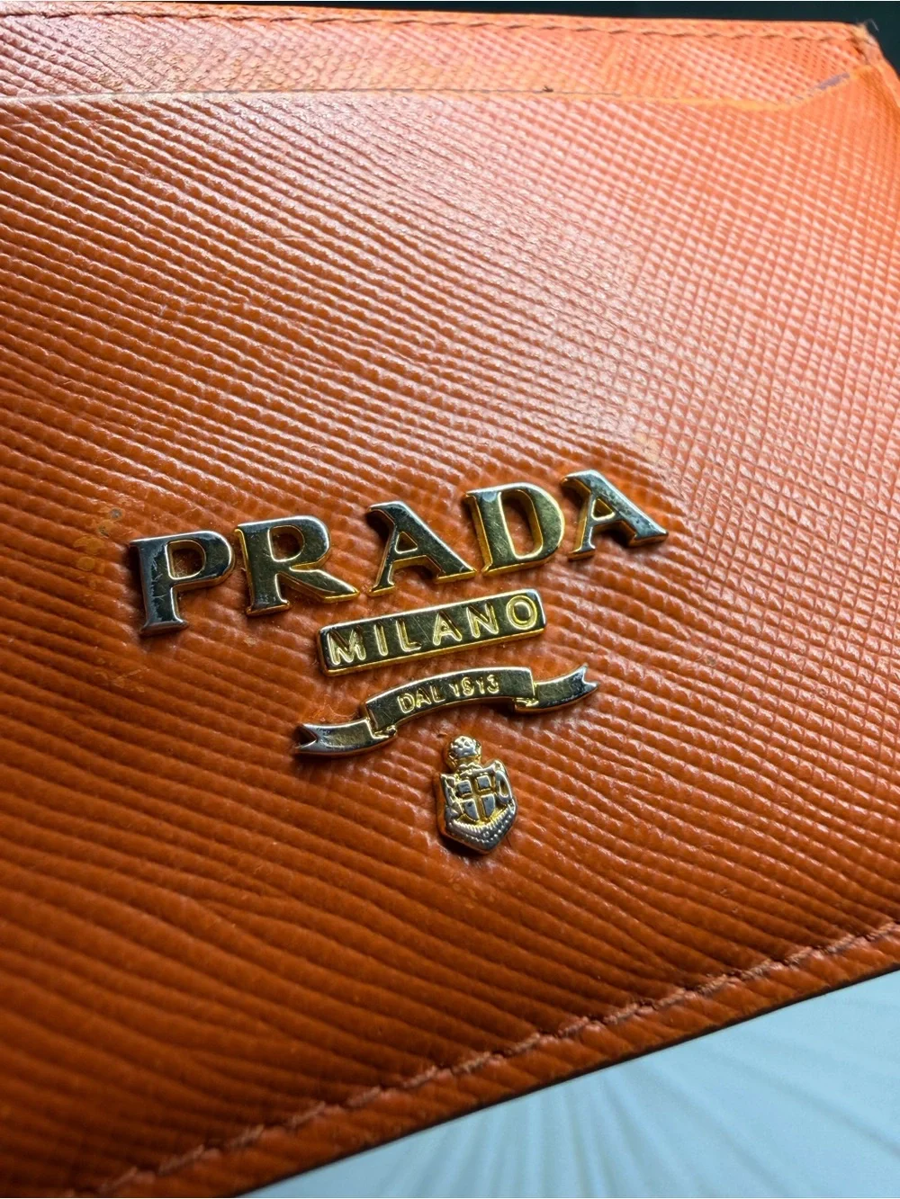 Prada Saffiano Leather Card Holder